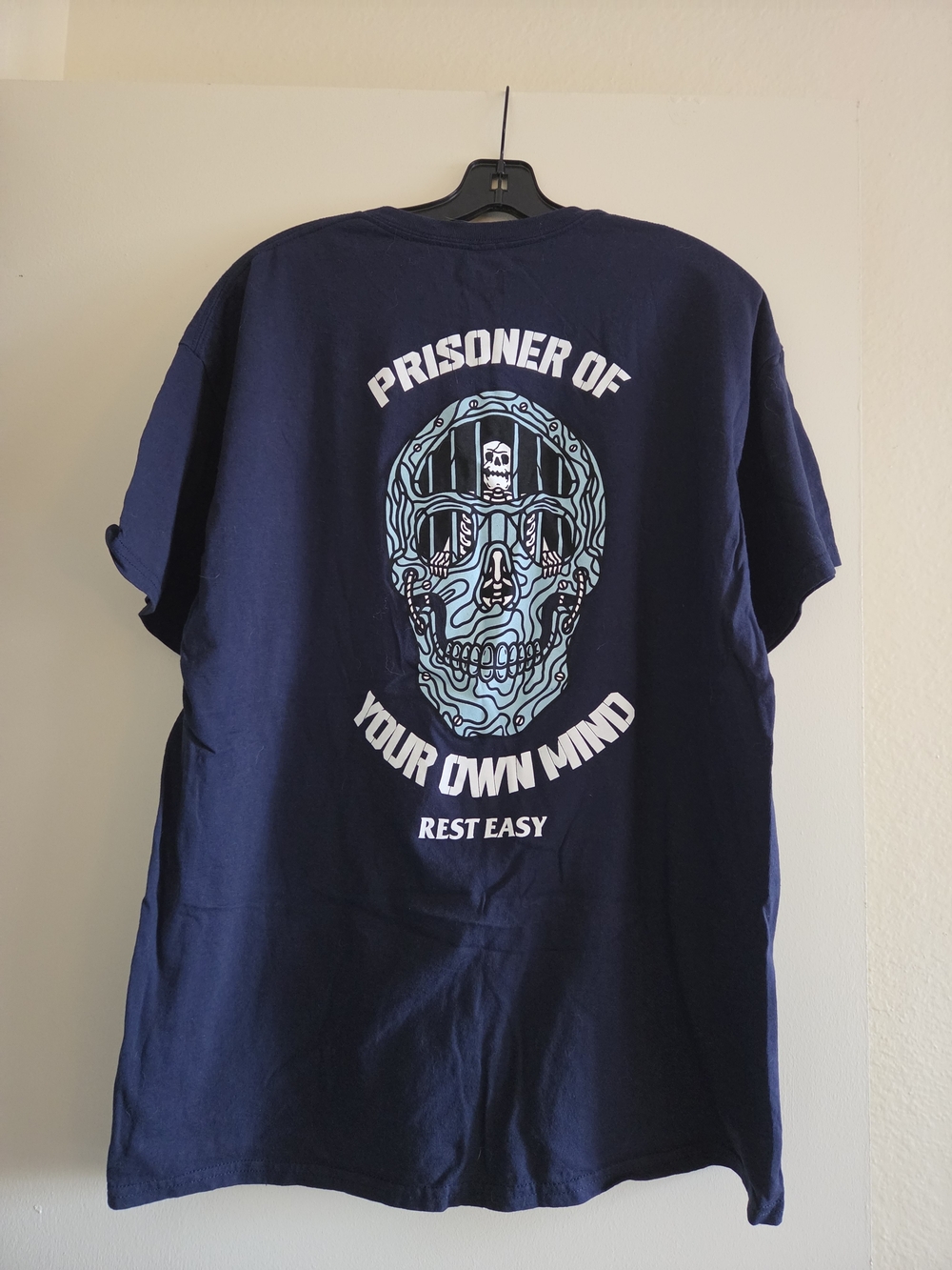 Men's Graphic T-Shirt - Navy "Prisoner of Your Own Mind"